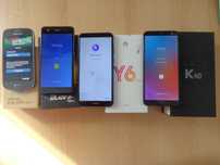 4 telefony: Samsung, ZTE, Huawei, LG