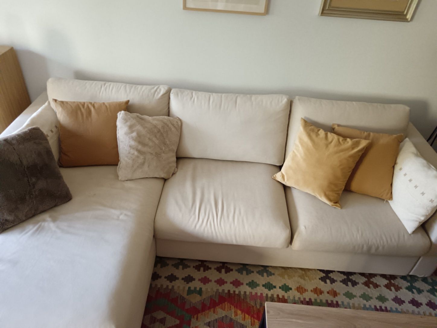 Sofá-cama c/chaise longue