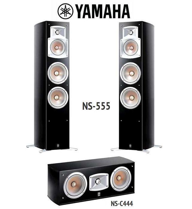 Підлогова акустика Yamaha NS-555 Black + центральний канал NS-C444