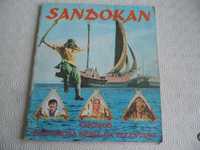 caderneta de cromos antiga - Sandokan