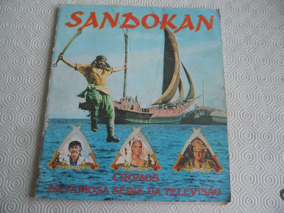 caderneta de cromos antiga - Sandokan