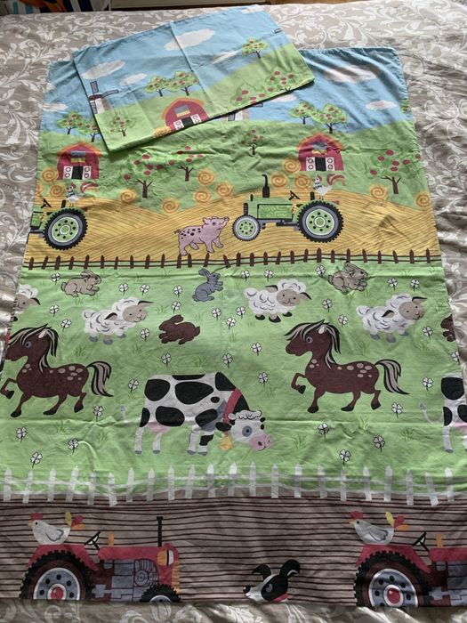 Pościel dziecięca farma gospodarstwo 100 cm x 135 cm