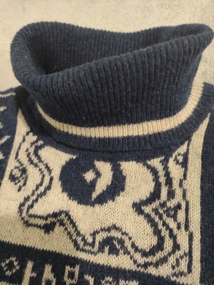 Shetland XXL Sweter XXL wełniany shetland XXL