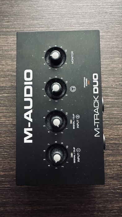 Аудіоінтерфейс. Звукова карта.  M-Audio M-Track Duo