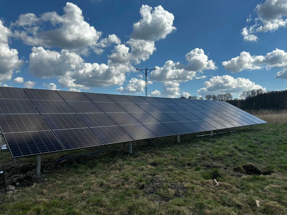 Konstrukcja gruntowa pod instalacje fotowoltaiczną 22 moduły 9-12kW