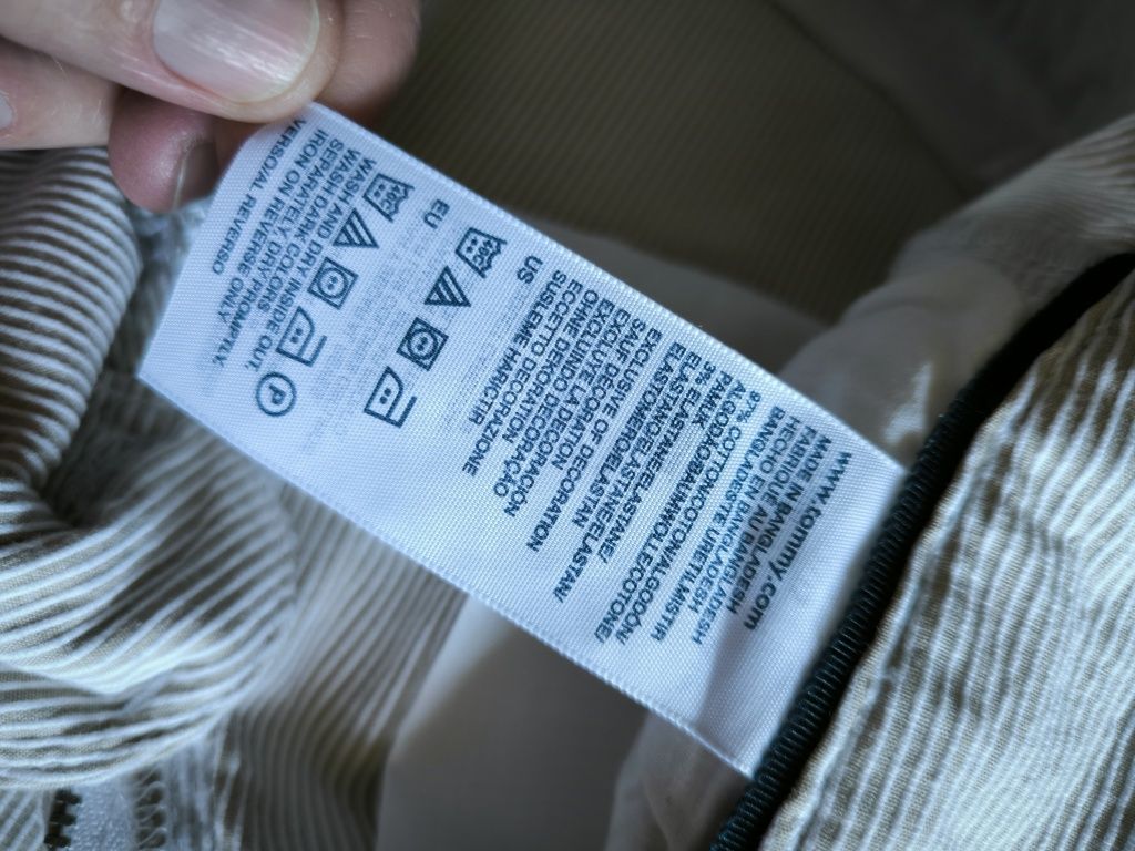 Tommy Hilfiger szorty damskie XXXS beż krem chino sztruks lato