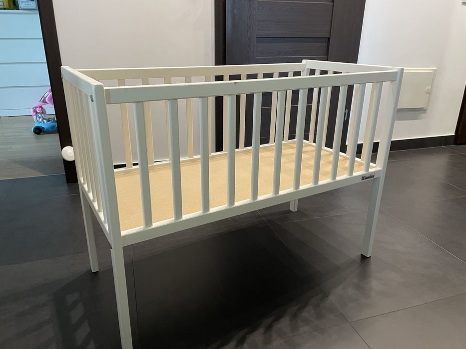 Mini łóżeczko 90x40 Woodies białe