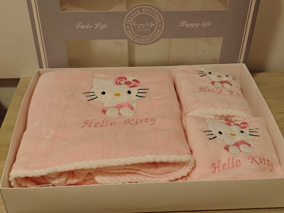 Conjunto de toalhas Hello Kitty