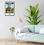 Plakat 40x55cm Tikál, Guatemala