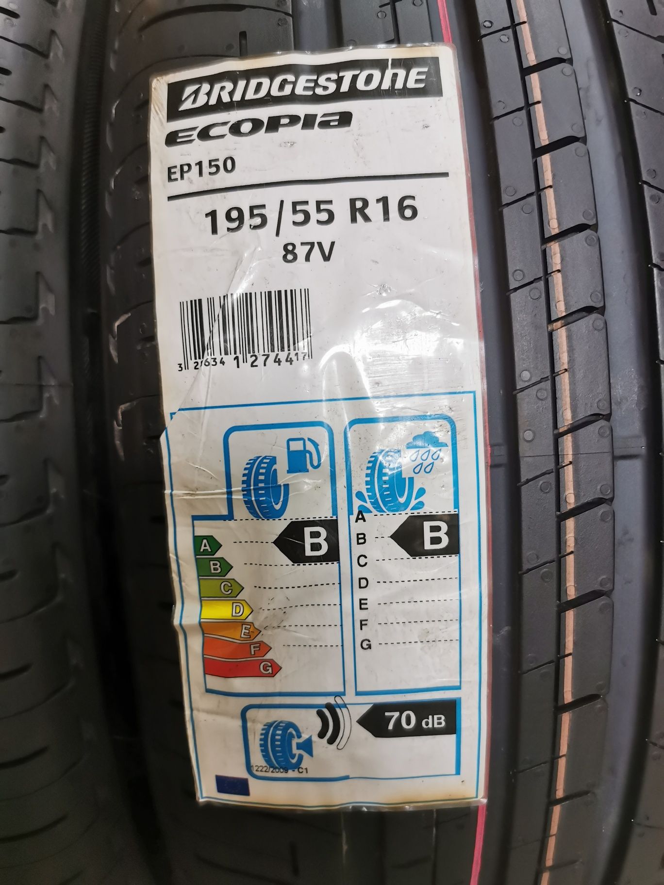 SUPER OKAZJA KOMPLET 195/55R16 87V Bridgestone EcoPia EP150 z 2020r.