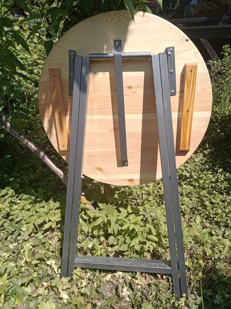 Stół wysoki okrągły składany