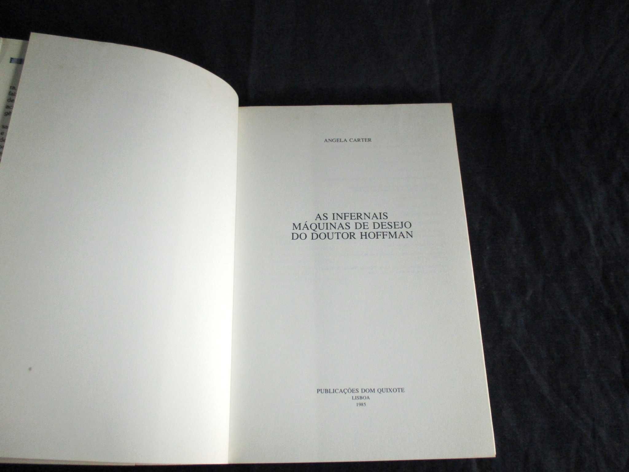 Livro As infernais máquinas de desejo do Doutor Hoffman Angela Carter