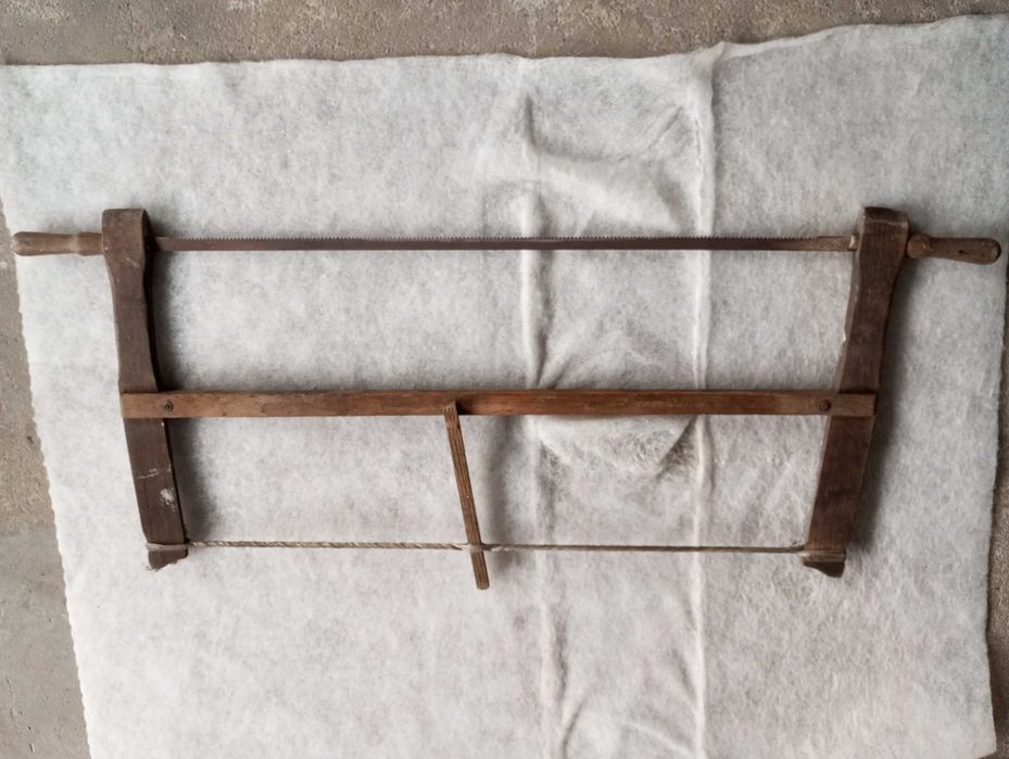 Piła ręczna do drewna ramowa stara