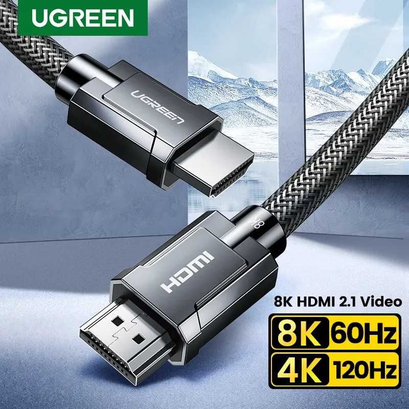 Кабель видео Ugreen HD135 HDMI v2.1 8K-60Hz 4K-120Hz 3D HDR10+ 2m