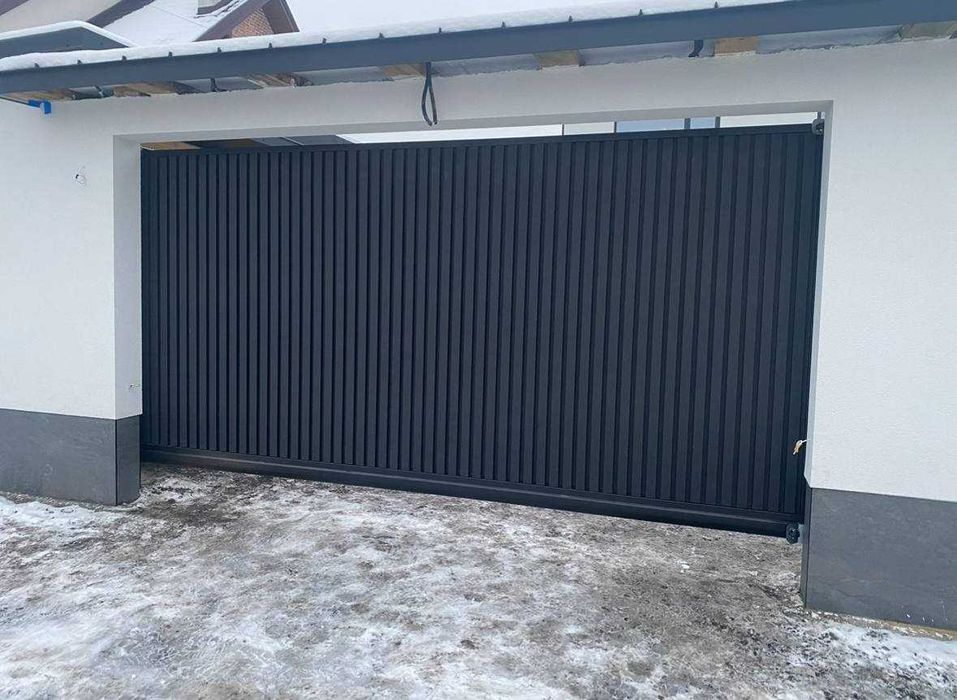 Сучасні металеві відкатні ворота— ВИГОТОВЛЕННЯ та МОНТАЖ!