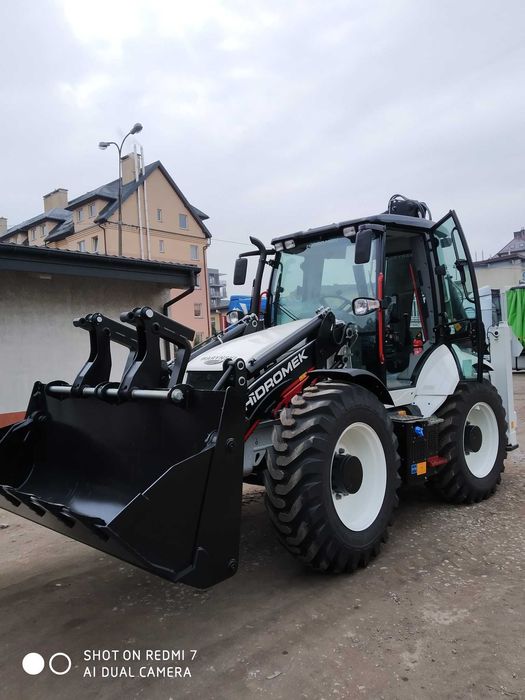 Wynajem koparko-ładowarki Waryński Hidromek HMK102B Alpha