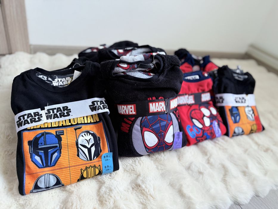 Піжама тепла Primark фліс Star wars Marvel 104 110 116 122 128 134 140
