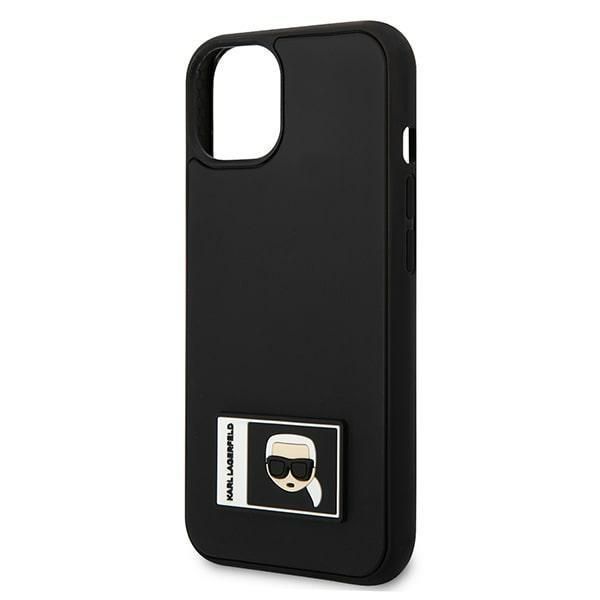 Etui Karl Lagerfeld iPhone 13 6,1" Czarny Ikonik Patch Hardcase
