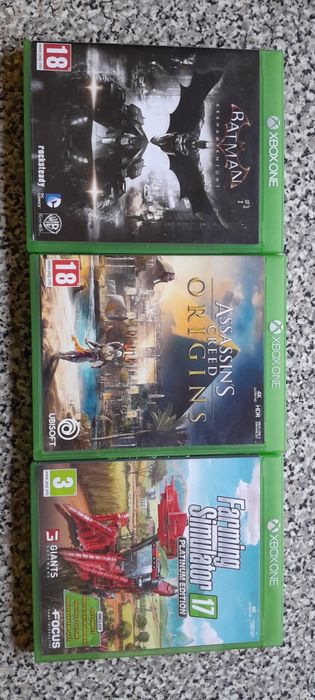 Assassins creed origins/Batman arkham knight/Farming simulator 17 Xbox