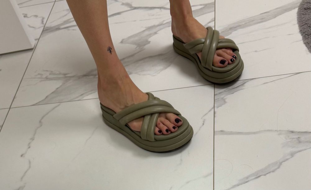 Tamaris шльопанці шкіра натуральна