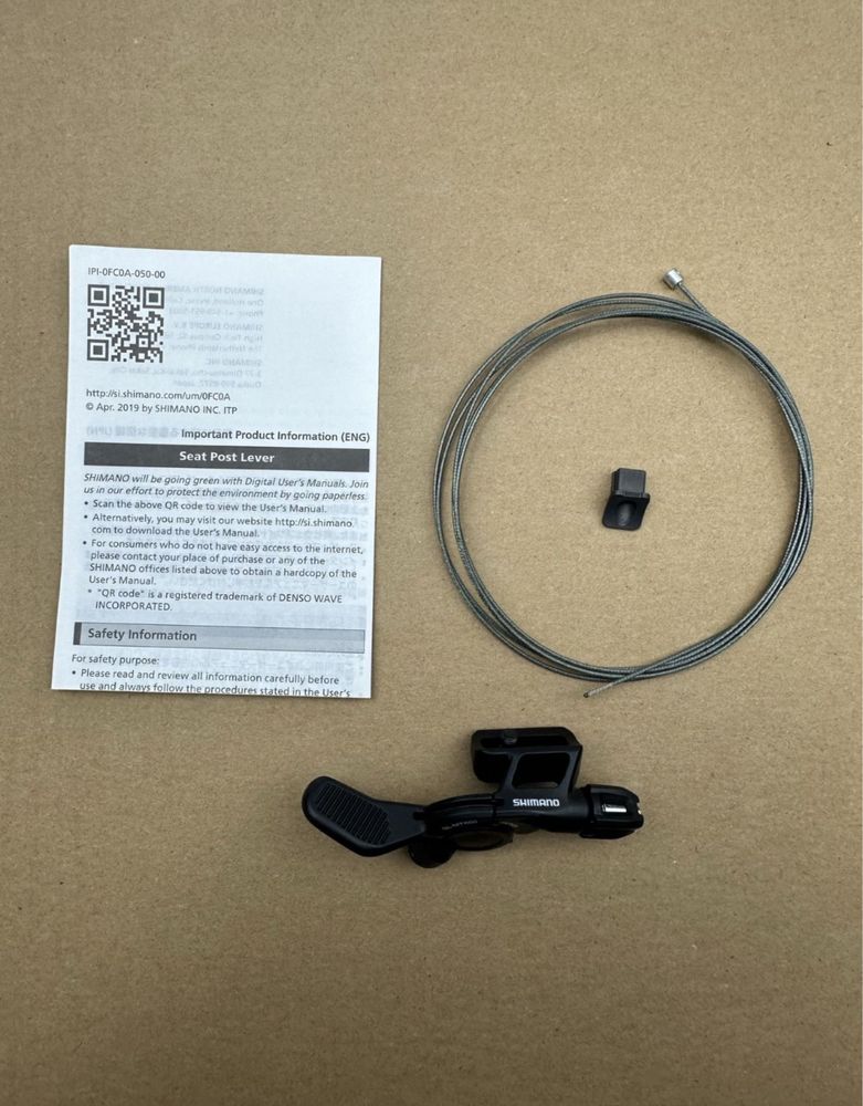 SHIMANO SL-MT800 Manetka do sztycy regulowanej I-Spec EV / 018-032