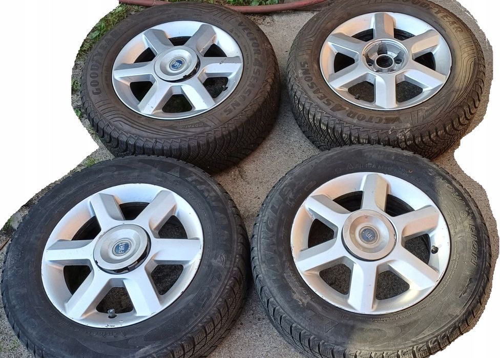 Koła felgi 15 fiat ulysse II 2 opony zimowe wywazone 205/65 r15 6mm