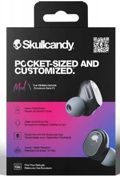 uszkodzony słuchawki bezprzewodowe dokanałowe skullcandy mod