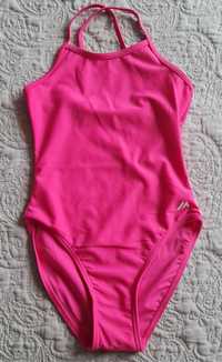 Nowy jednoczęściowy kostium kąpielowy różowy 122-128