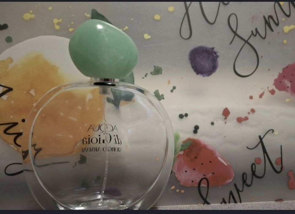 Pusty flakon po perfumach Acqua di Gioia Giorgio Armani  pusta butelka
