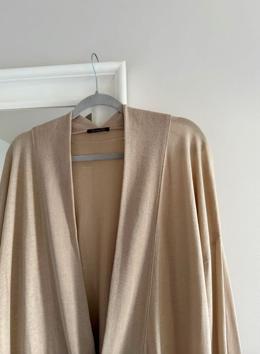 Massimo Dutti Beżowy Kardigan