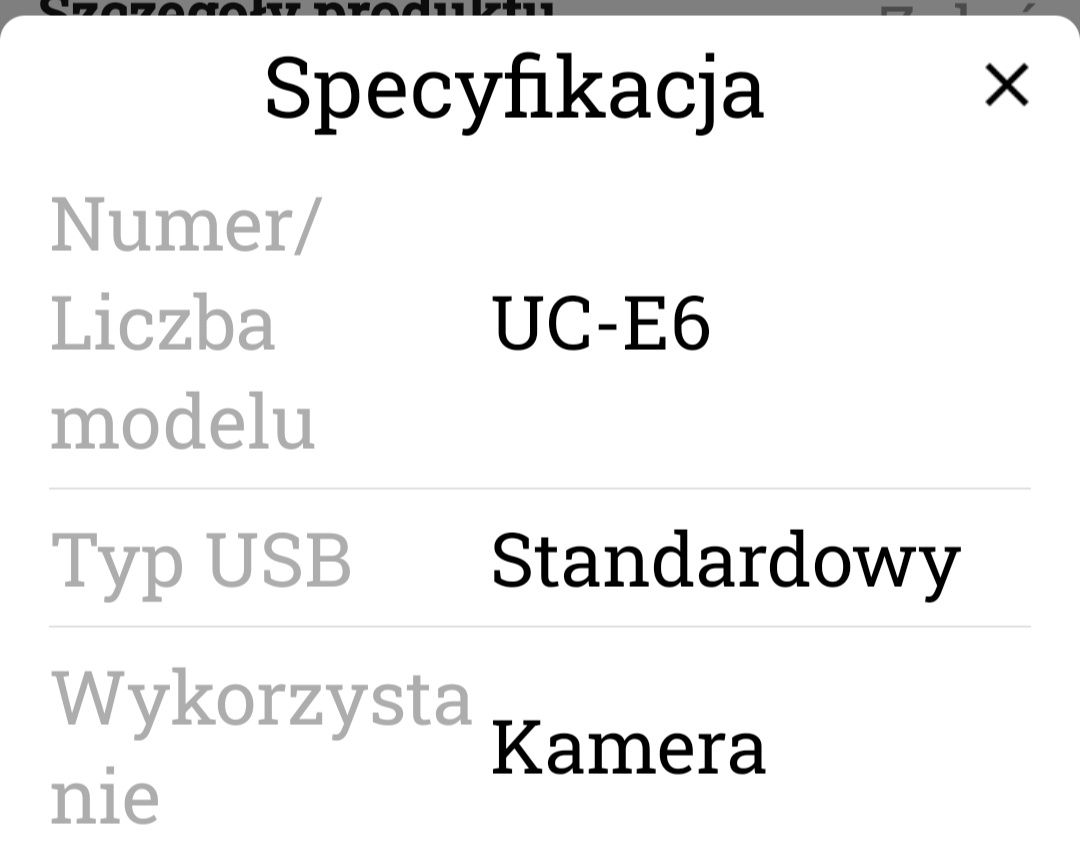 kabel HDMI /UC-E6 do kamery,aparatu