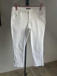 Elastyczne białe jeansy przed kostkę George r.44