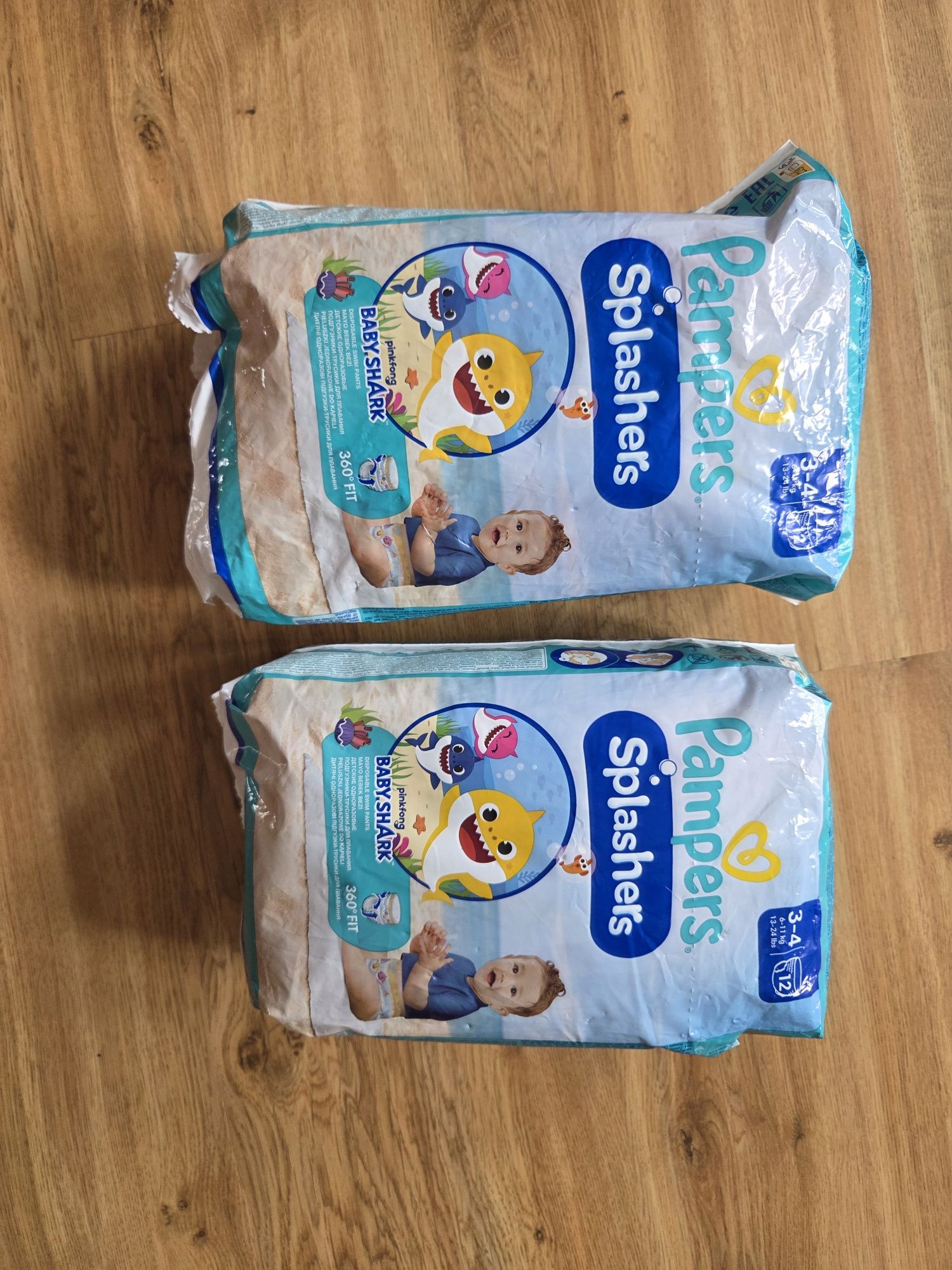 Pampers splashers 3-4. 6-11 kg