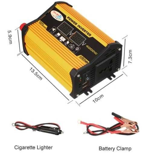 Інвертор, перетворювач  4000 W 12В /220 В, 4000Вт в наявності