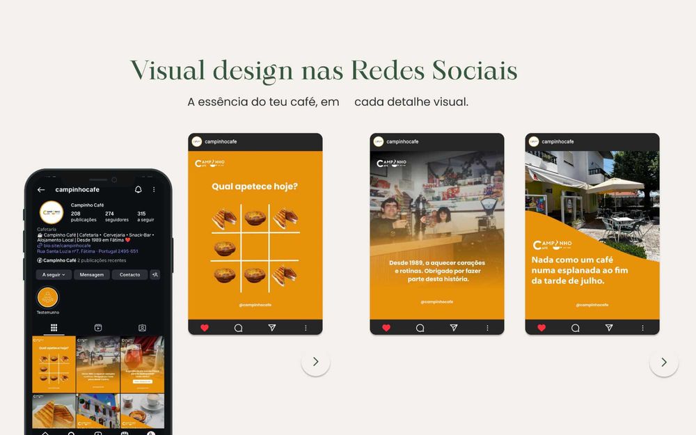 Identidade visual +  Gestão de Redes Sociais + Websites