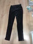 Welurowe spodnie / legginsy Zara Basic rozmiar M