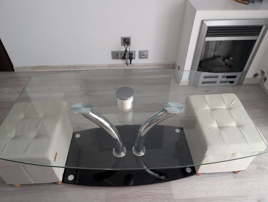 Ława szklana stolik kawowy