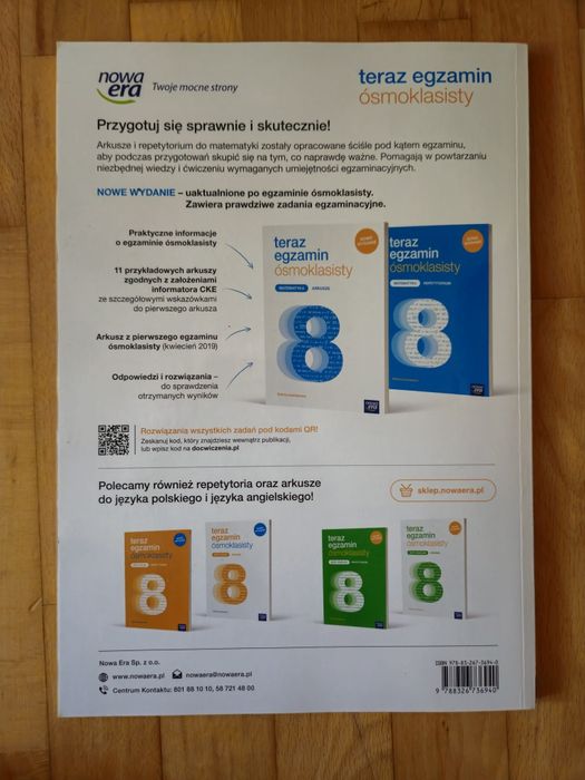 Teraz egzamin ósmoklasisty matematyka arkusze