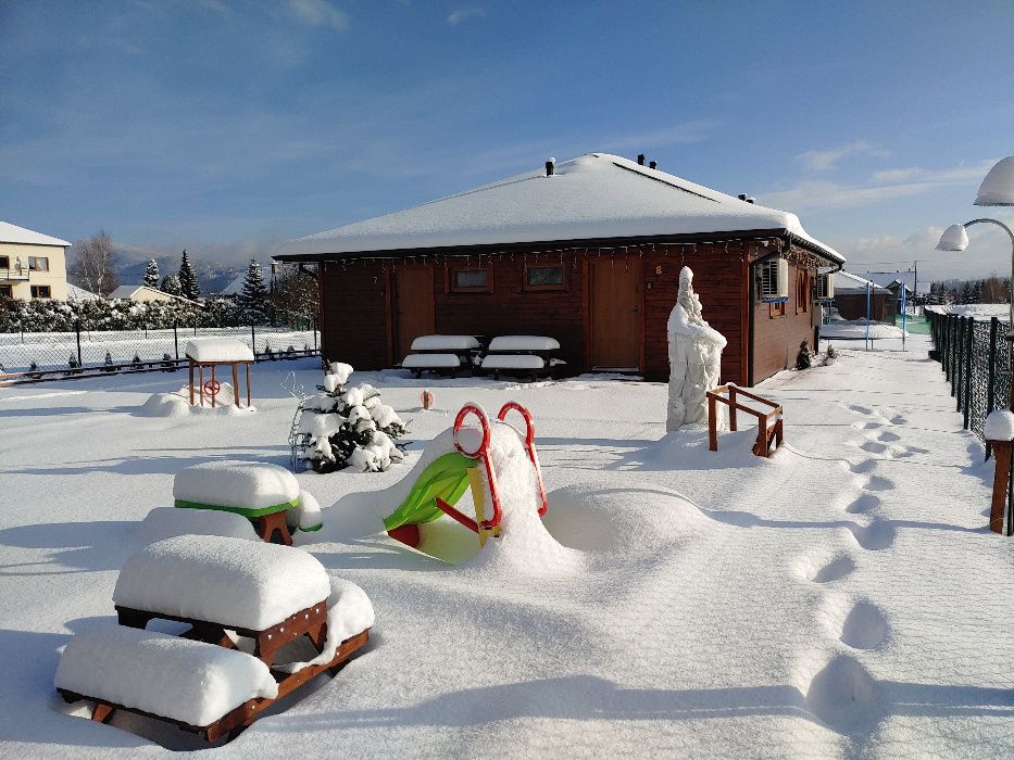 Całoroczne Domki z widokiem na Skrzyczne sauna, tężnia, plac zabaw