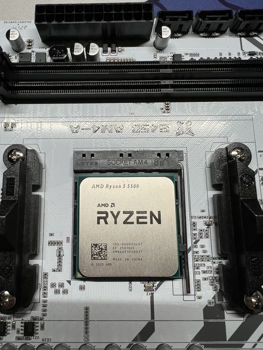 Комплект ryzen 5 5500 + soyo b450m + 16gb ddr4