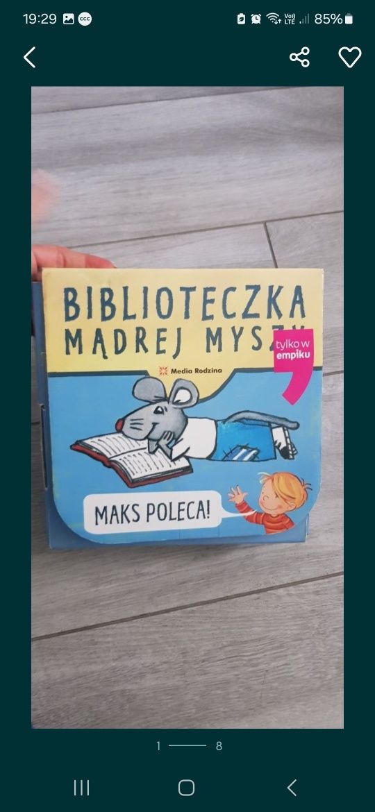 Biblioteczka madra mysz ksiazeczki w teczce zestaw