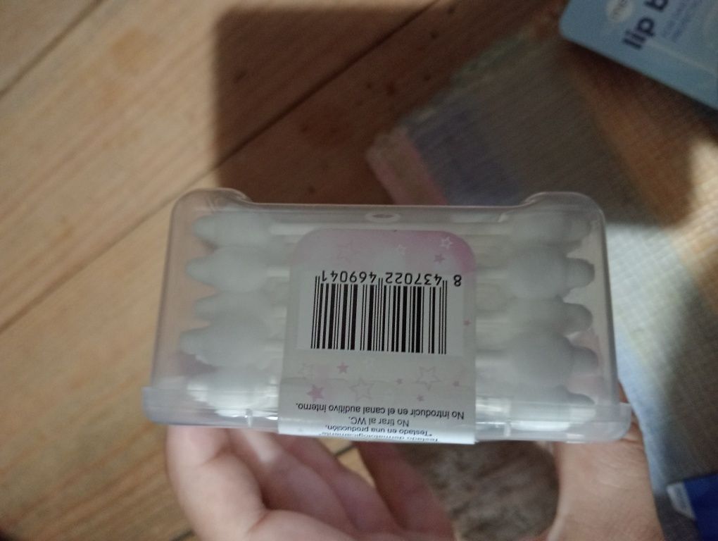 Embalagem de cotonetes de bebé