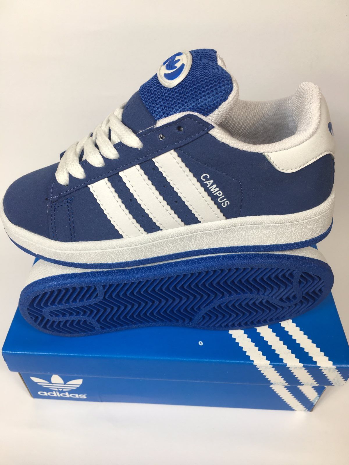 ADIDAS CAMPUS (кампус) кроссовки детские подростковые синие
