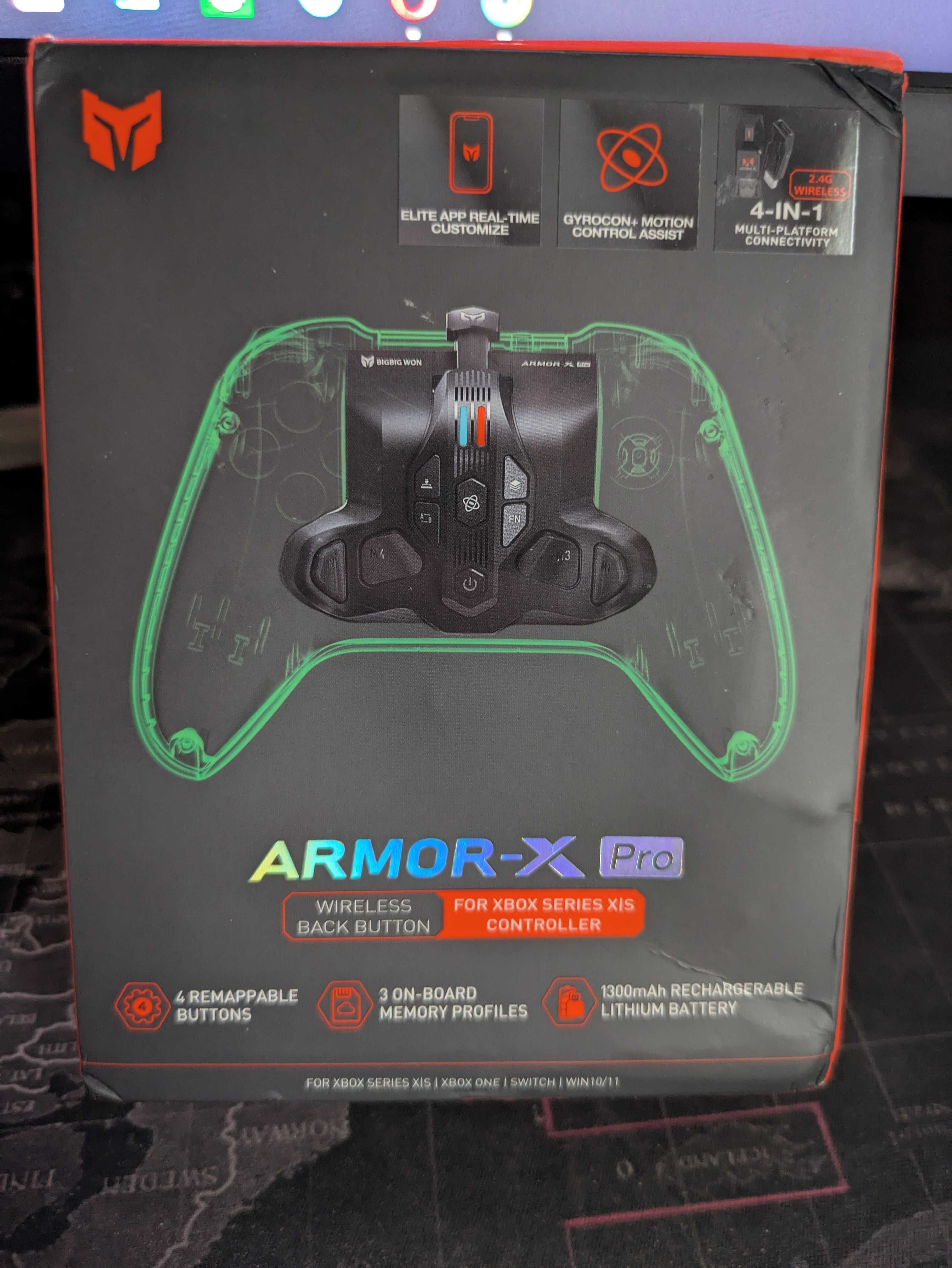 Armor-X Pro Гіроскоп дод. кнопки акумулятор для геймпадів Xbox One X S