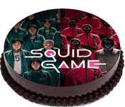 Opłatek waflowy na tort Squid Game (GRA W KALMARA)