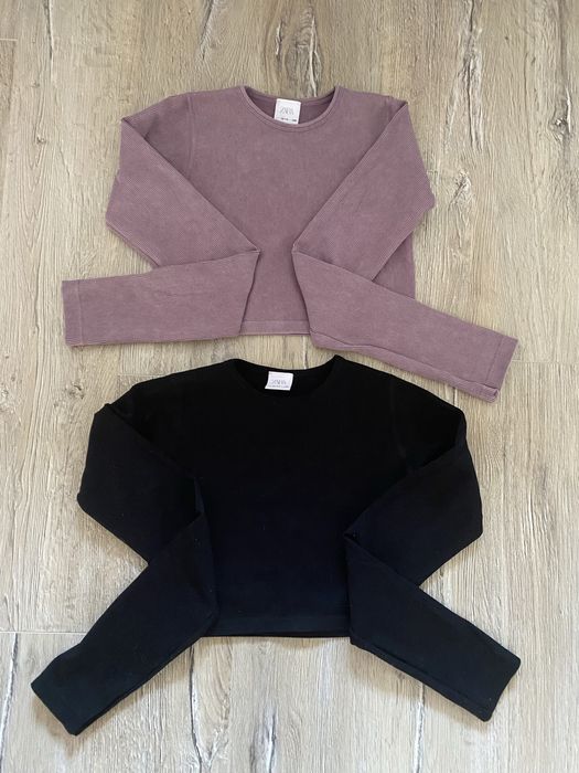 Zara czarna krótka bluzka r. 152-160 IDEAŁ