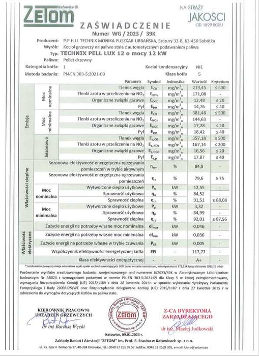 Montaż instalacja piec kocioł kotły pellet ekogroszek węgiel drewno