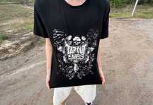 t-shirt Tapout Mps + archive y2k style чорна