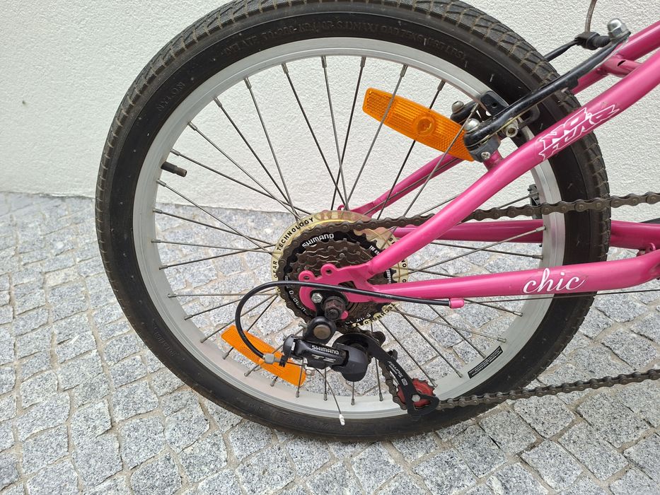 Bicicleta Infantil - Rosa com Flores