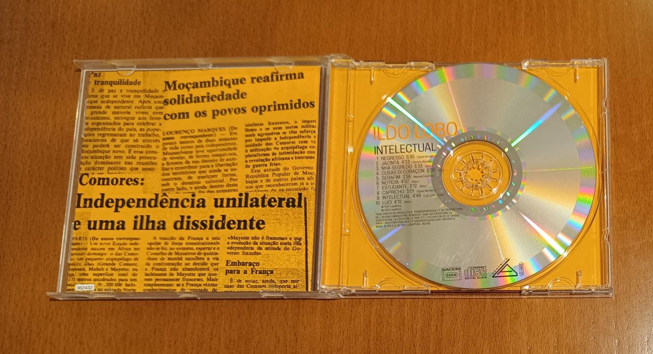 CDs de Ildo Lobo e Meat Loaf como Novos.